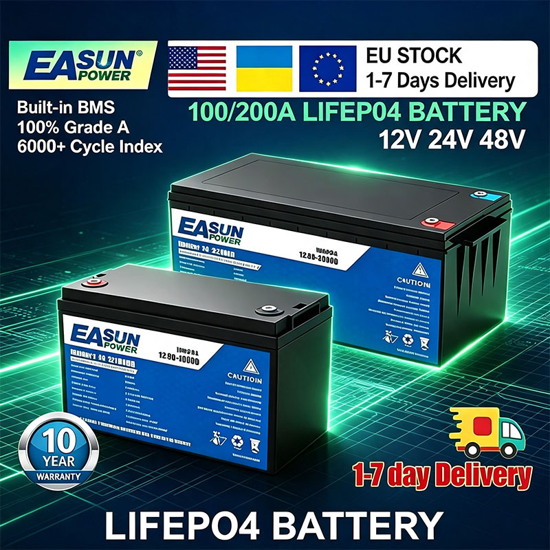 Akumulator EASUN POWER LiFePO4 – Grid Tie Inverter Limiter 2000W recenzja i cena