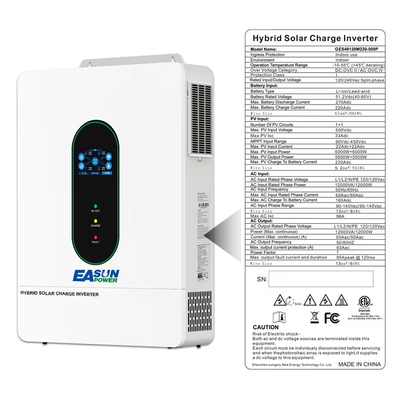 EASUN POWER 12000W 12KW 120V/1 – Grid Tie Inverter Limiter 2000W recenzja i cena