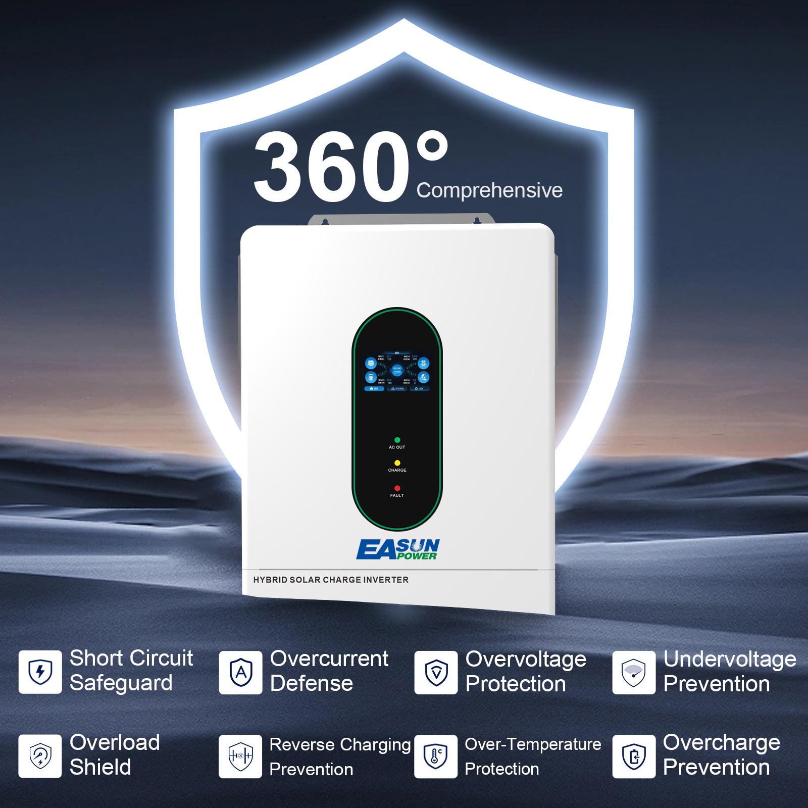 EASUN POWER 12KW Inwerter Sola – Grid Tie Inverter Limiter 2000W recenzja i cena